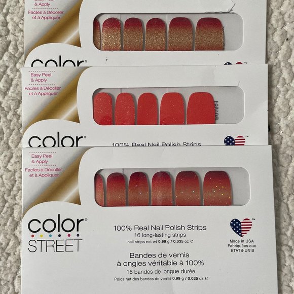 RETIRED COLOR STREET NAIL POLISH STRIPS BUNDLE - ORANGES - Picture 1 of 1